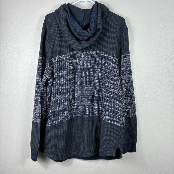 NEW Commerce Men’s Knit Colorblock Hoodie Size XL Streetwear - Picture 7 of 8